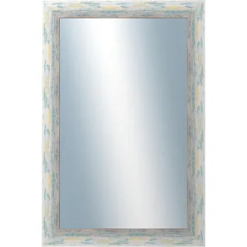 Zrcadlo DANTIK - Zarámované zrcadlo - rozměr s rámem cca 40x60 cm z lišty PAINT zelená velká (2964)