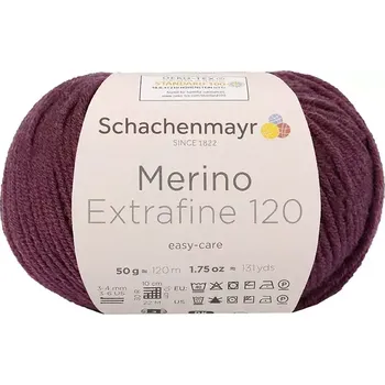 Příze Schachenmayr Merino extrafine 120 Švestková 144 (Příze Merino extrafine 120 Švestková 144)