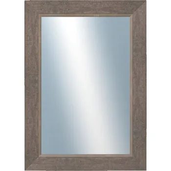 Zrcadlo DANTIK - Zarámované zrcadlo - rozměr s rámem cca 50x70 cm z lišty TOMAS šedá velká (3030)