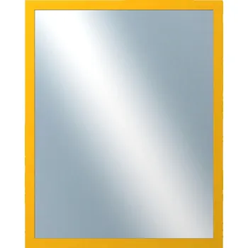 Zrcadlo DANTIK - Zarámované zrcadlo - rozměr s rámem cca 40x50 cm z lišty PERLA žlutá lesklá vysoká (2880)