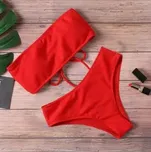 Dvoudílné sexy plavky Bikini Set 2v1 Barva: Červená, Velikost: L