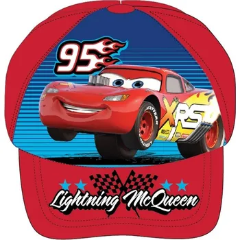 Kšiltovka DOVOZ EU CHLAPECKÁ KŠILTOVKA DISNEY CARS červená Velikost: 54