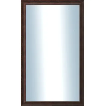 Zrcadlo DANTIK - Zarámované zrcadlo - rozměr s rámem cca 60x100 cm z lišty KOSTELNÍ malá hnědá (3165)