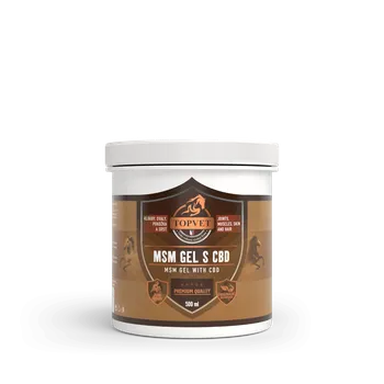 Masážní přípravek Topvet MSM GEL S CBD 500 ml
