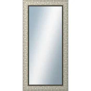 Zrcadlo DANTIK - Zarámované zrcadlo - rozměr s rámem cca 50x100 cm z lišty PRAHA stříbrná (2751)