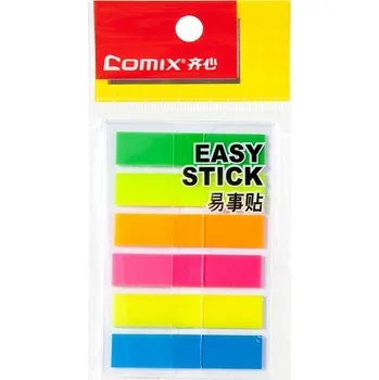 Comix Samolepící záložky Fluorescent 6x44x30mm D7036
