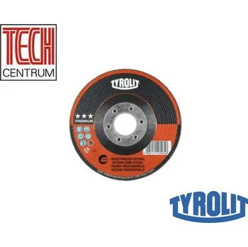 Brusný kotouč TYROLIT Kotouč brousící flex T27 180x7x22,2 NEREZ A30RB80 117072 (10ks) PREMIUM - 1 ks/ 169,54 Kč