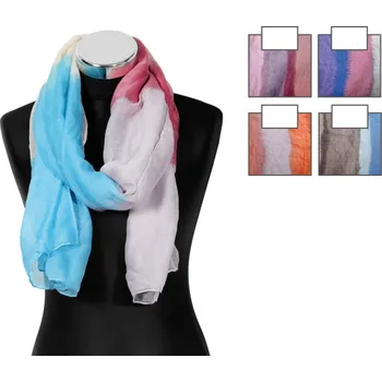 Šátek Charm Lehký pastelový šátek Charm, 60 x 180 cm, mix barev