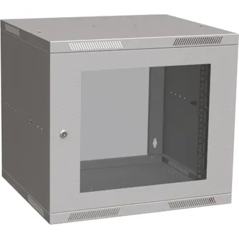 Rozvaděč Rozvaděč nástěnný skládaný SENSA LITE 9U 450mm, dveře sklo, RAL 7035 SENSA-L-9U-545-11-G