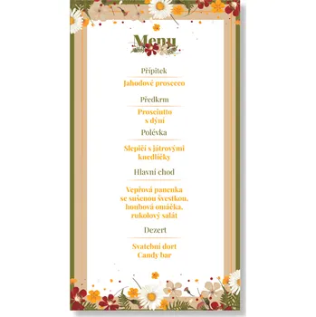 Party nádobí Personal Menu - Rozkvetlá louka Zvolte množství: od 11 ks do 30 ks