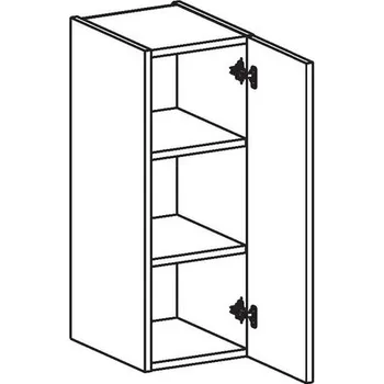 Koupelnový nábytek EBS Skříňka horní, 15 cm, bílá lesk EH15BLP-new