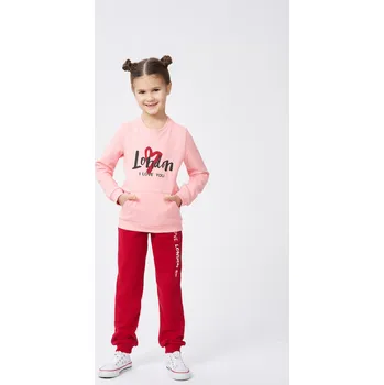 Dívčí mikina Dívčí mikina London - růžová 116