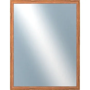 Zrcadlo DANTIK - Zarámované zrcadlo - rozměr s rámem cca 70x90 cm z lišty LYON hnědá (2750)