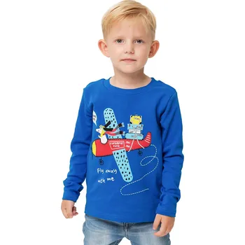 Chlapecké tričko Chlapecké tričko s dlouhým rukávem Fly With Me - modrá 122