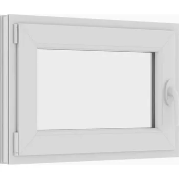 Okno plastové okno 90x60 cm, jednokřídlé, bílé, PREMIUM 6000 (rozměr 90x60 cm, otevírací a výklopné)