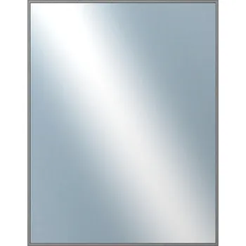 Koupelnový nábytek DANTIK - Zarámované zrcadlo - rozměr s rámem cca 70x90 cm z lišty Hliník šedá drás. | P269-223 (7269223)