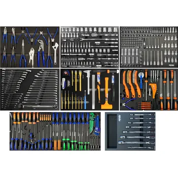 SP Tools Dílenský box SPT CUSTOM XL - modrý SP40628 Typ: Vybavený, Počet nářadí: 425 kusů