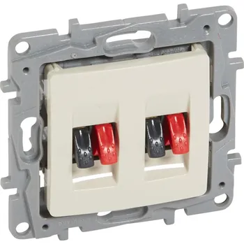 Elektrická zásuvka LEGRAND Zásuvka NILOÉ 664881 repr.dvoj.béžová 664881