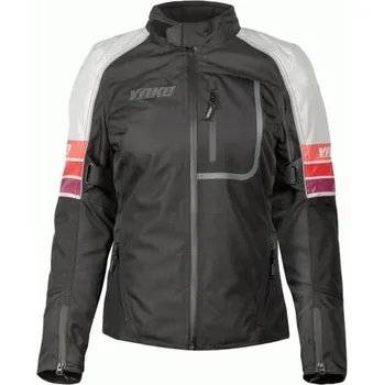 Moto bunda YOKO bunda Bulsa BLACK/LIGHT GREY/PINK - L