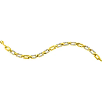 Náramek Zlatý náramek s diamanty - 18 cm - 0,50 ct - ryzost 585 - 172.130