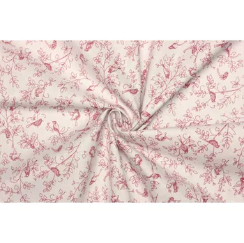 Bavlněné plátno - Ptáčci na větvích