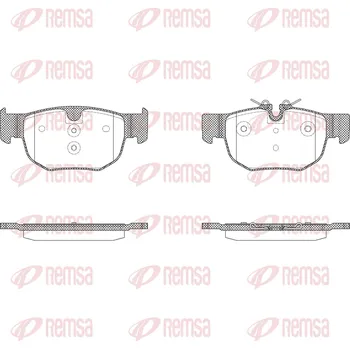 Brzdová destička Sada brzdových destiček, kotoučová brzda REMSA 1915.00