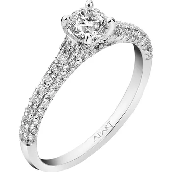 Prsten Prsten z bílého zlata s brilianty - 1,00 ct - ryzost 585 - 220.664