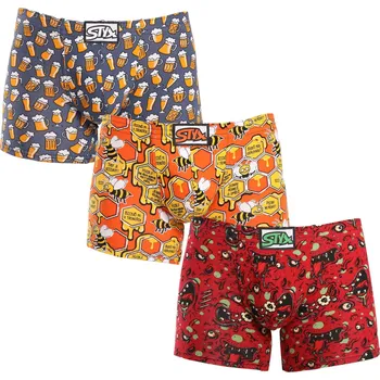 Boxerky 3PACK pánské boxerky Styx long art klasická guma vícebarevné (3F13714) XXL Možnost vrácení zboží ZDARMA do 120 dnů!