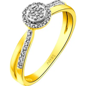 Prsten Zlatý prsten s diamanty - 0,15 ct - ryzost 585 - 207.100