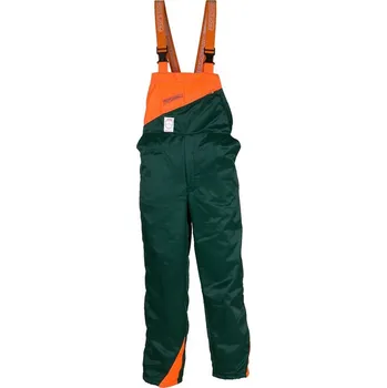 montérky PROFESIONAL Protipořezové kalhoty lacl 48/4 zelená/oranžová
