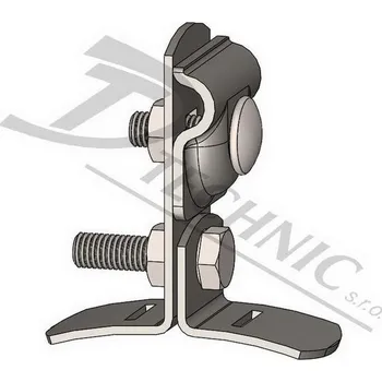 Hromosvod ST Uni nerez bez pásky Svorka na okapové potrubí bez pásky DT TECHNIC 444140