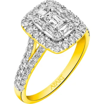 Prsten Zlatý prsten s diamanty - 1,00 ct - ryzost 585 - 181.271