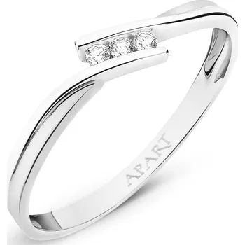 Prsten Prsten z bílého zlata s brilianty - 0,03 ct - ryzost 585 - 101.194