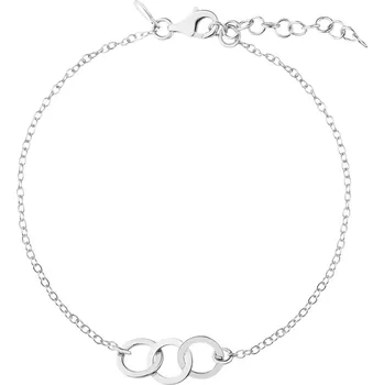 Náramek Stříbrný náramek - kroužky - AP536-4968
