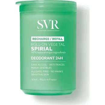 SVR Spirial Rollon Refell Naturel zásoba kuličkového deodorantu, 50 ml