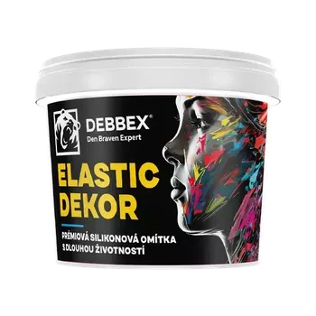 Stavební chemie DEN BRAVEN Prémiová silikonová omítka ELASTIC DEKOR 25 kg 1,5 mm zrno BÍLÁ