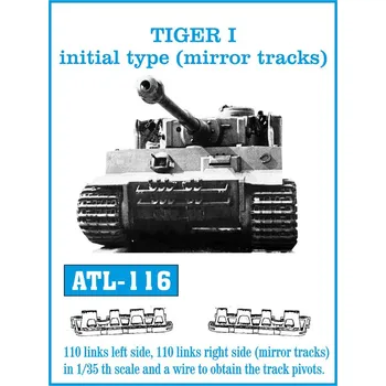 Plastikový model 1/35 ATL-116 TIGER I initial type (mirror tracks) - Friul Model