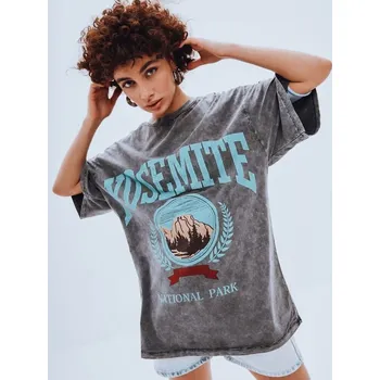 Dámské tričko Dámské triko DSTREET ZAKUANI TMAVĚ ŠEDÁ unisize