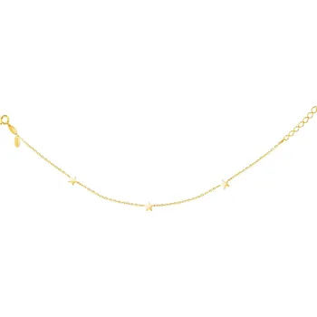 Náramek Zlatý náramek, anker - hvězdy - AP531-3471