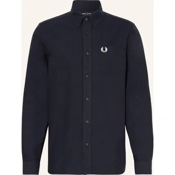Pánská košile Fred Perry Pánská Košile Regular Fit, tmavě modrá, 42