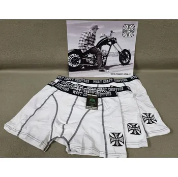 Boxerky West Coast Choppers boxerky bílé 3 kusy L
