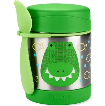 SKIPHOP SKIP HOP Zoo Termoska na jídlo se lžičkou/vidličkou Krokodýl 325 ml, 3r+