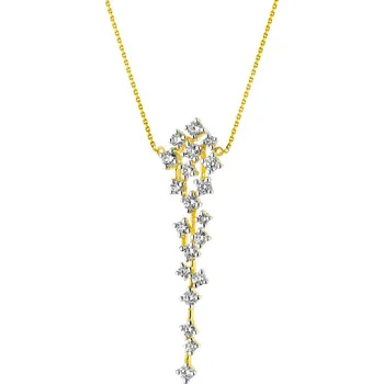 Náhrdelník Zlatý náhrdelník s brilianty - 0,75 ct - ryzost 585 - 110.920