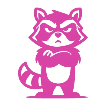 Samolepící dekorace Mýval 004 pravá zamračený (16 - růžová) SAMOLEPKA NA AUTO, NÁLEPKA, FÓLIE, POLEP, TUNING, VLASTNÍ TEXT, TISK, AUTOSAMOLEPKY.cz, POLEPY, OBRÁZEK, LOGO, 3D STICKERS