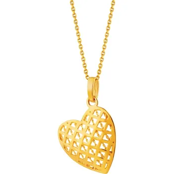 Přívěsek Zlatý přívěsek - srdce - AP535-5974