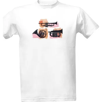 Pánské tričko Tričko s potiskem Hudba - trumpeta, heligón pánské