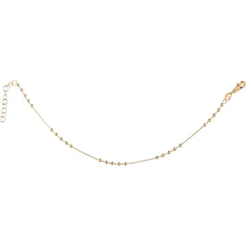 Náramek Pozlacený stříbrný náramek - kuličky - AP530-7349