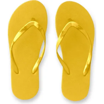 Pánské pantofle STRICKER Pohodlné pantofle s podrážkou z PE a páskem z PVC MAUPITI Velikost: 43, Barva: žlutá