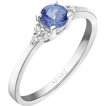 Prsten Prsten z bílého zlata s brilianty a tanzanitem - ryzost 585 - 103.393