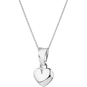Přívěsek Přívěsek z bílého zlata - srdce - AP533-1895 bílé zlato